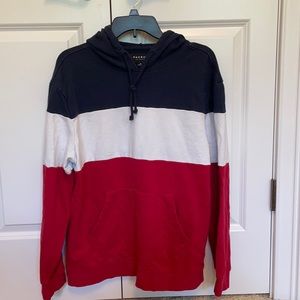Red, White, and Blue PacSun Hoodie Size Medium